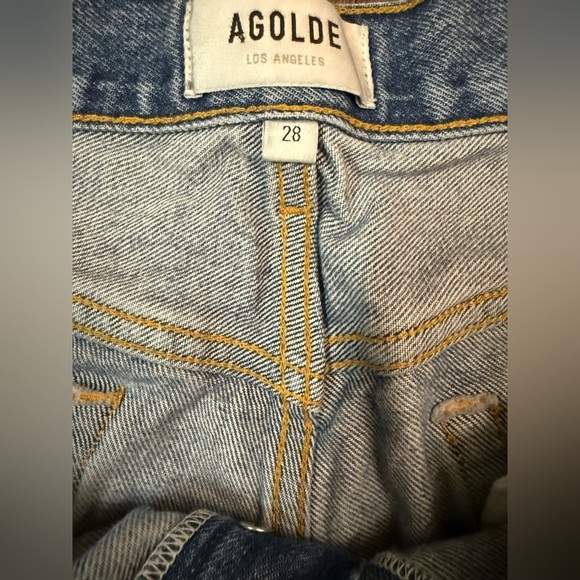 Agolde Parker Cut Off Shorts Size 28 - Picture 7 of 7